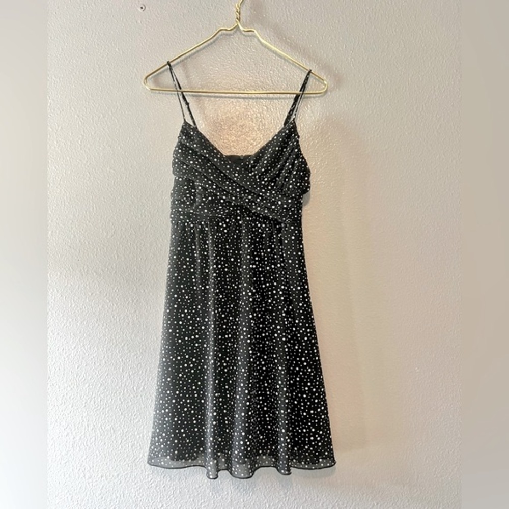 Charolette Russe, Size 5, empire waist black and white dress, Y2k